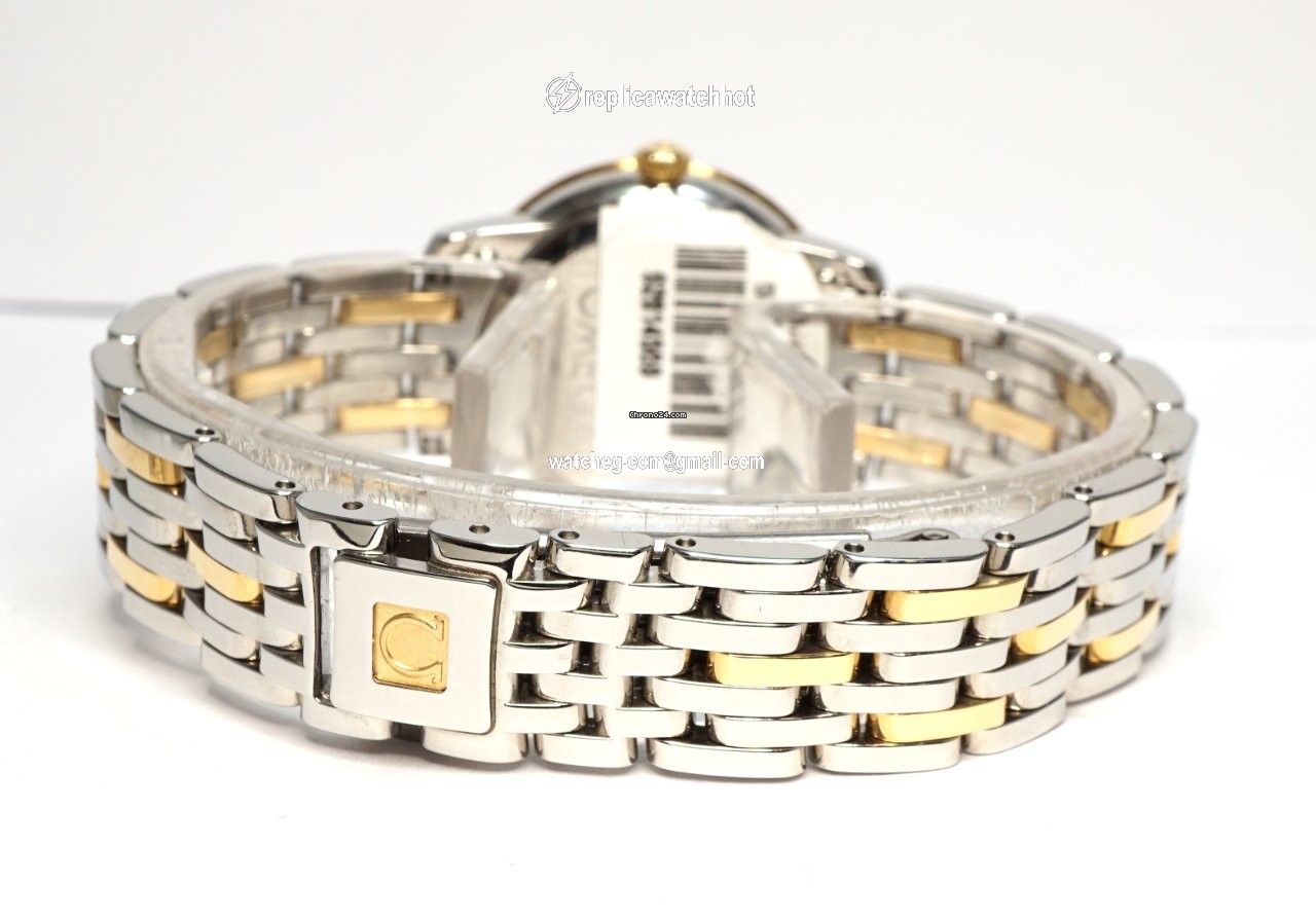 Omega De Ville Prestige Womens watch Quartz Gold Steel 424.20.24.60.55.001 4