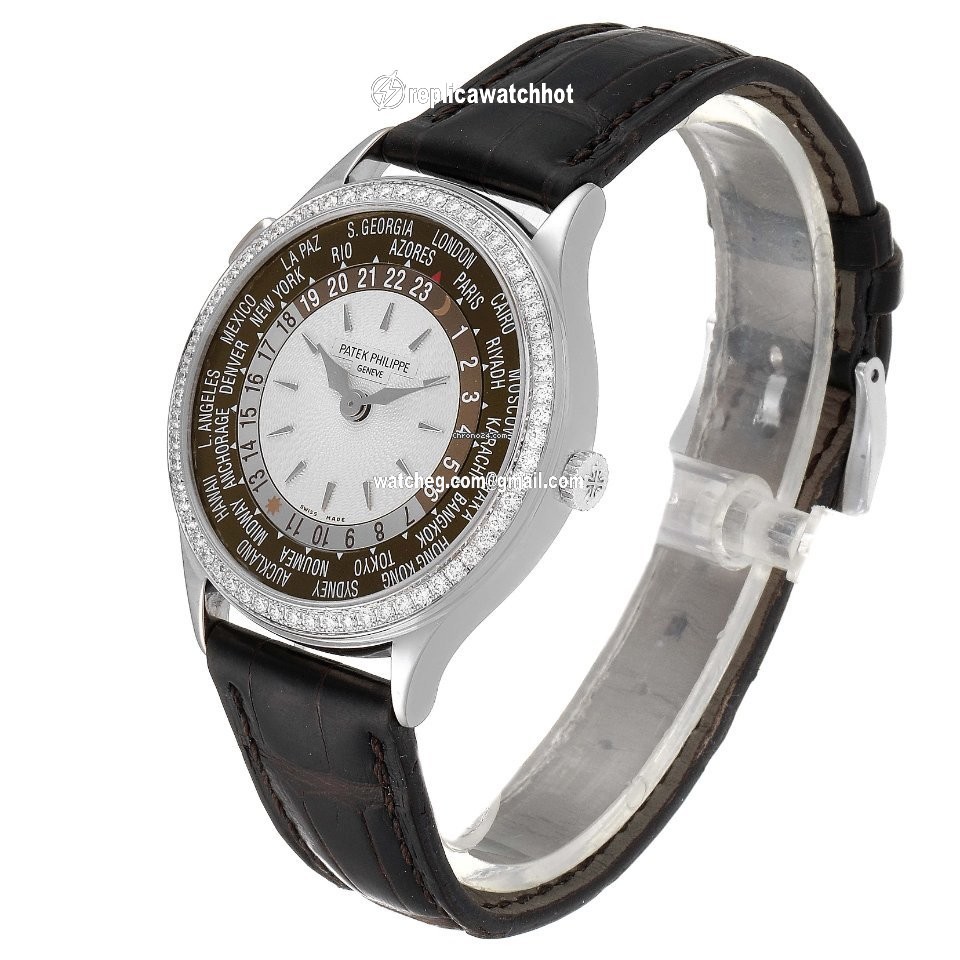 Patek Philippe World Time Mens watch Unisex Automatic White gold 7130G 4