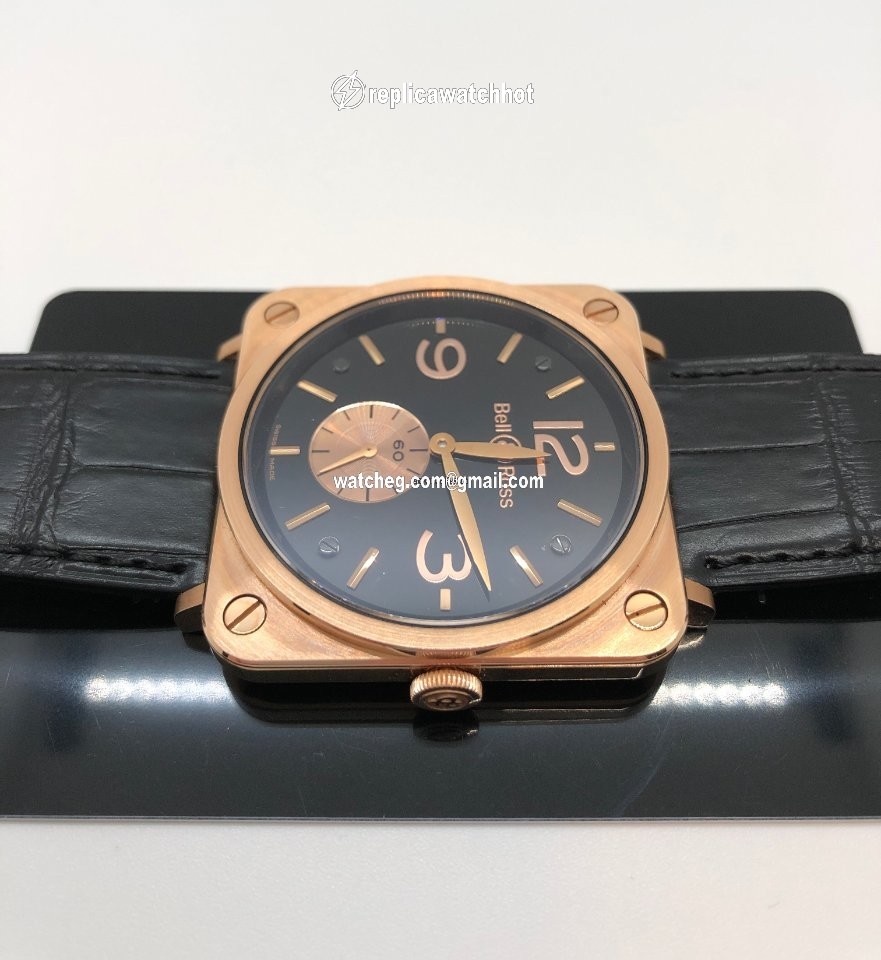 Bell & Ross BR S Mens watch Unisex Manual winding Rose gold BRS-70-R 4