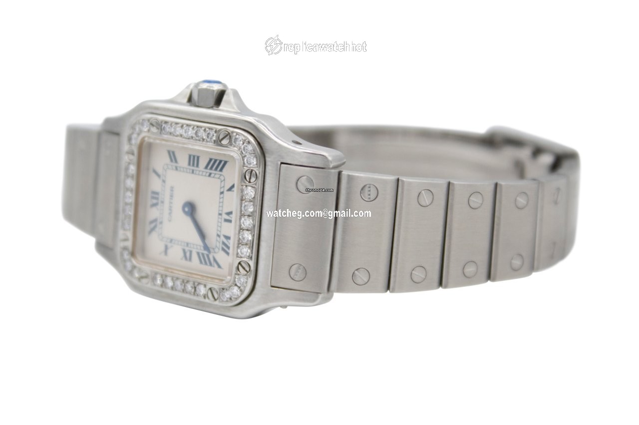 Cartier Santos Galbee Womens watch Quartz Steel 1565 4