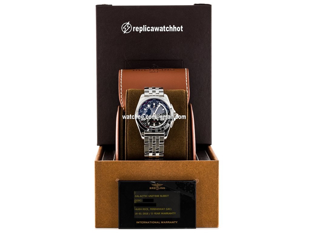 Breitling Galactic Unitime Mens watch Unisex Automatic Steel WB3510U4 BD94 375A 4