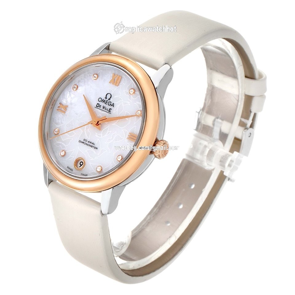 Omega De Ville Prestige Womens watch Automatic Gold Steel 424.22.33.20.55.001 4