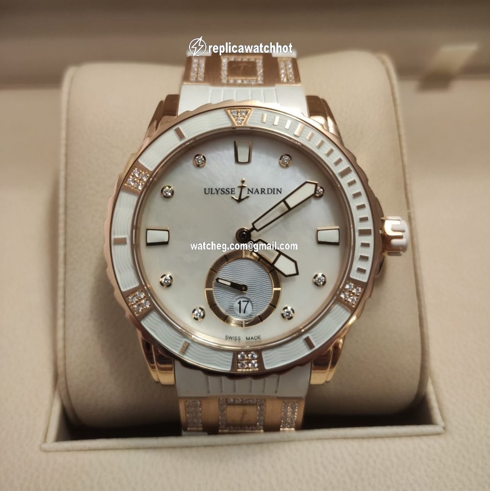 Ulysse Nardin Lady Diver Womens watch Automatic Rose gold 3202-190-3C 10.10 4