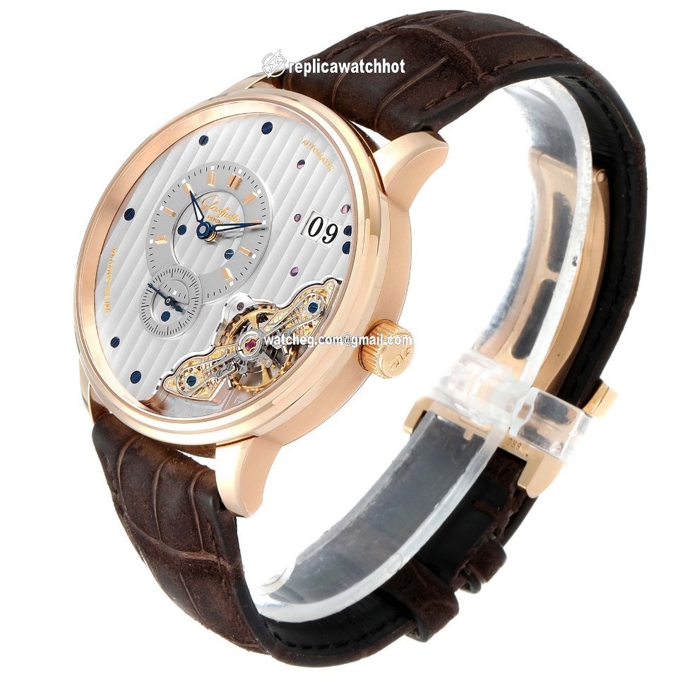 Glashtte Original PanoMaticInverse Mens watch Unisex Automatic Rose gold 1-91-02-01-05-30 4