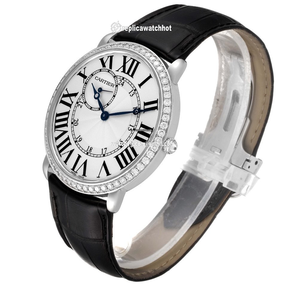 Cartier Ronde Louis Cartier Mens watch Unisex Manual winding White gold WR007002 4