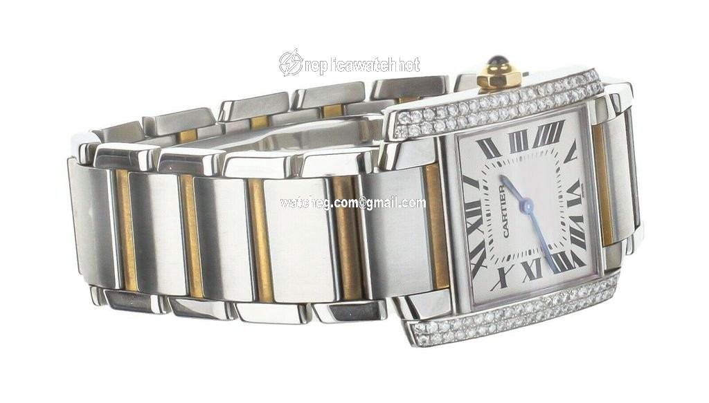 Cartier Tank Francaise Womens watch Quartz Gold Steel W2TA0003 2301 4