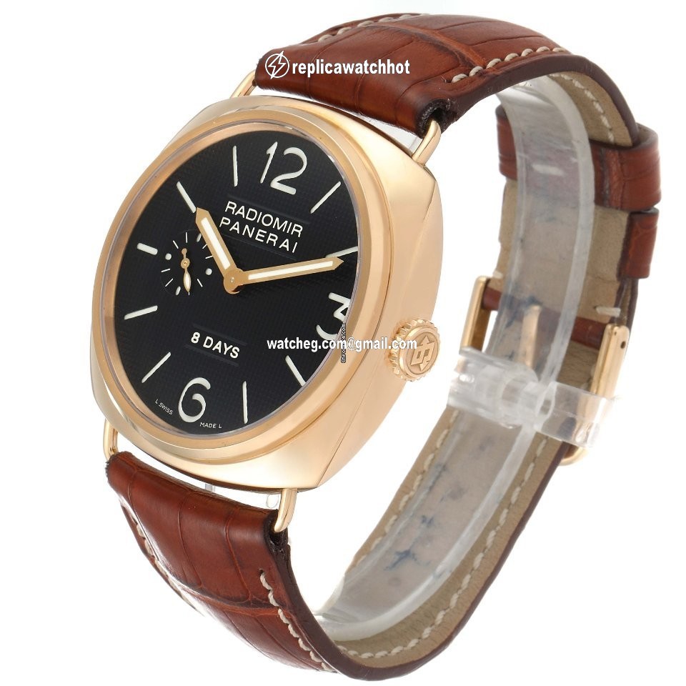 Panerai Radiomir 8 Days Mens watch Unisex Manual winding Rose gold PAM00197 4