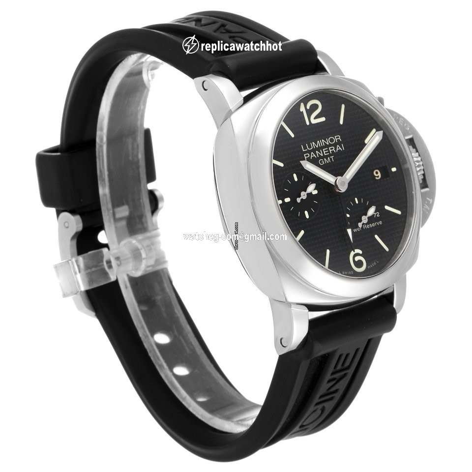 Panerai Luminor 1950 3 Days GMT Power Reserve Automatic Mens watch Unisex Automatic Steel PAM00537 4