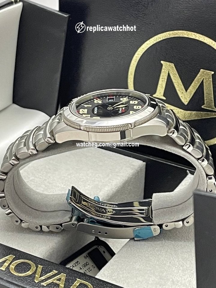 Movado Kingmatic Mens watch Unisex Automatic Steel 84-D7-877 ser. 3721235 4