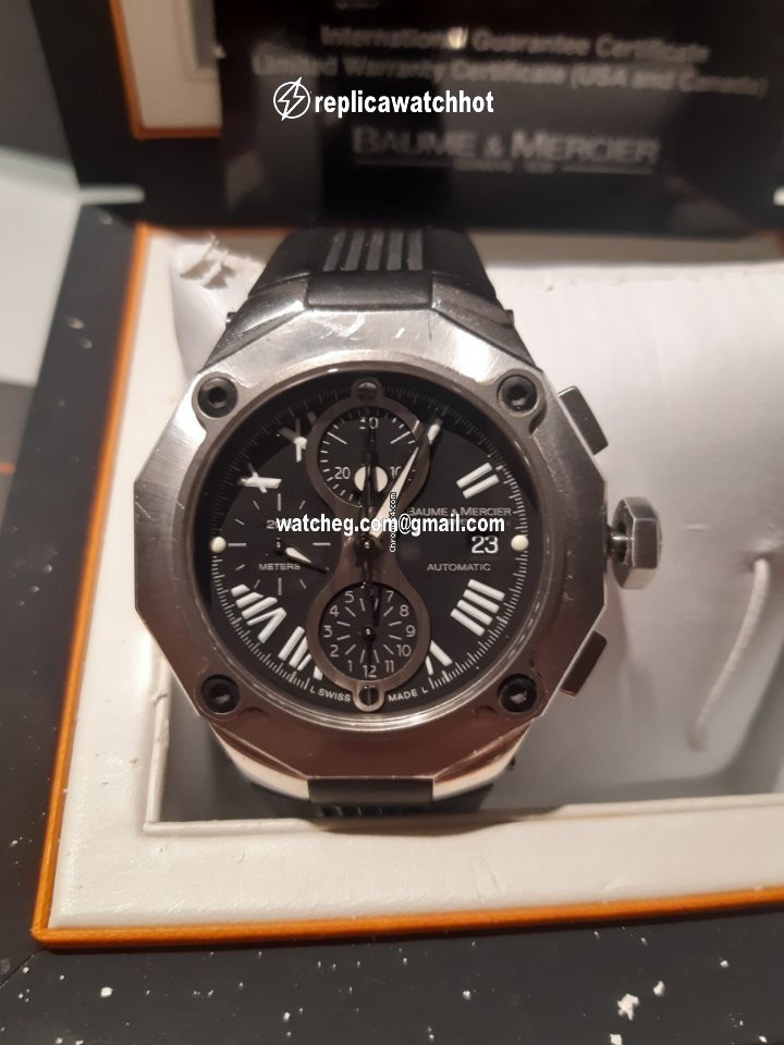 Baume & Mercier Riviera Mens watch Unisex Automatic Steel 65605 chrono xxl 4