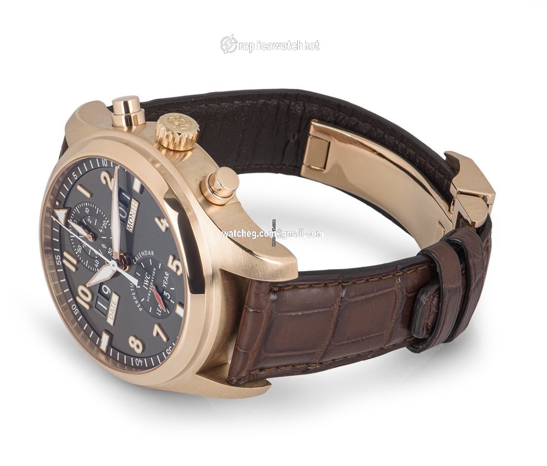 IWC Pilot Spitfire Perpetual Calendar Digital Date-Month Mens watch Unisex Automatic Rose gold IW379105 4