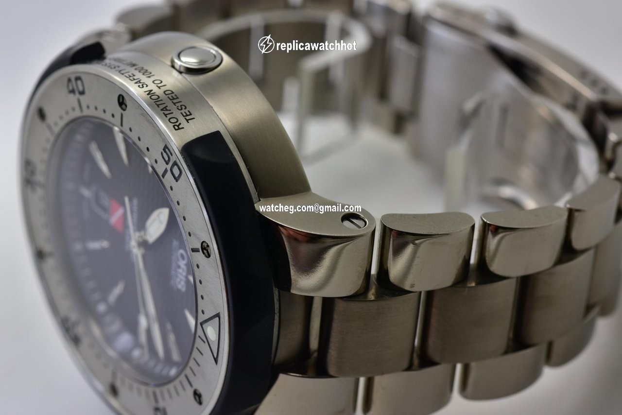 Oris ProDiver Date Mens watch Unisex Automatic Titanium 01 733 7646 7184-Set 4