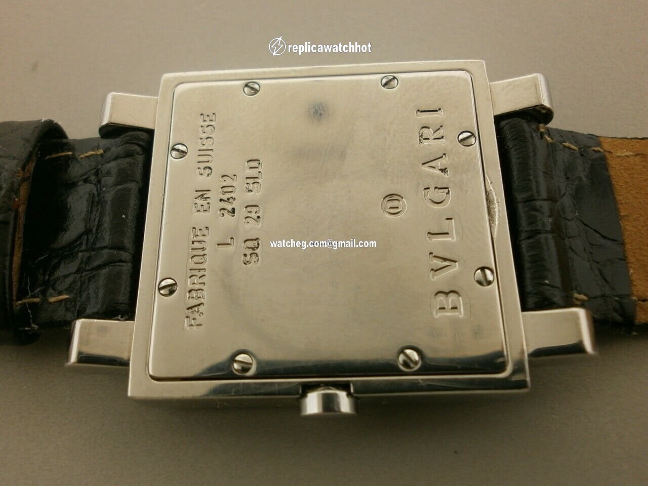 Bulgari Quadrato Quartz Steel SQ 29 SLD 4