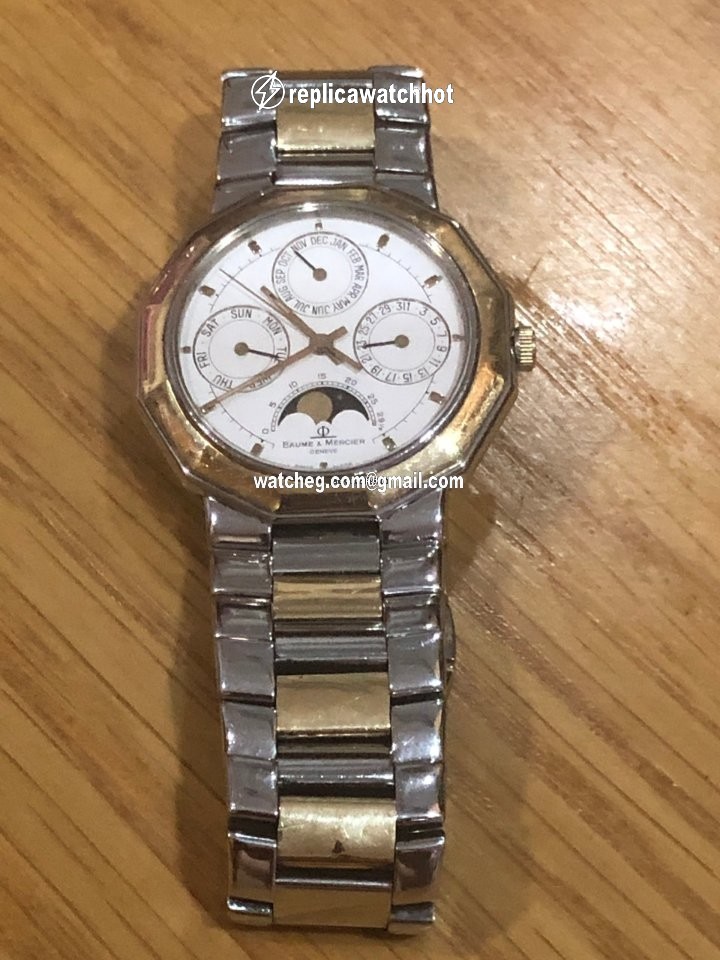 Baume & Mercier Mens watch Unisex Quartz Gold Steel 6331038 4