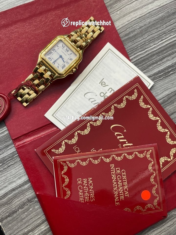 Cartier Panthere Mens watch Unisex Quartz Yellow gold 887968 4