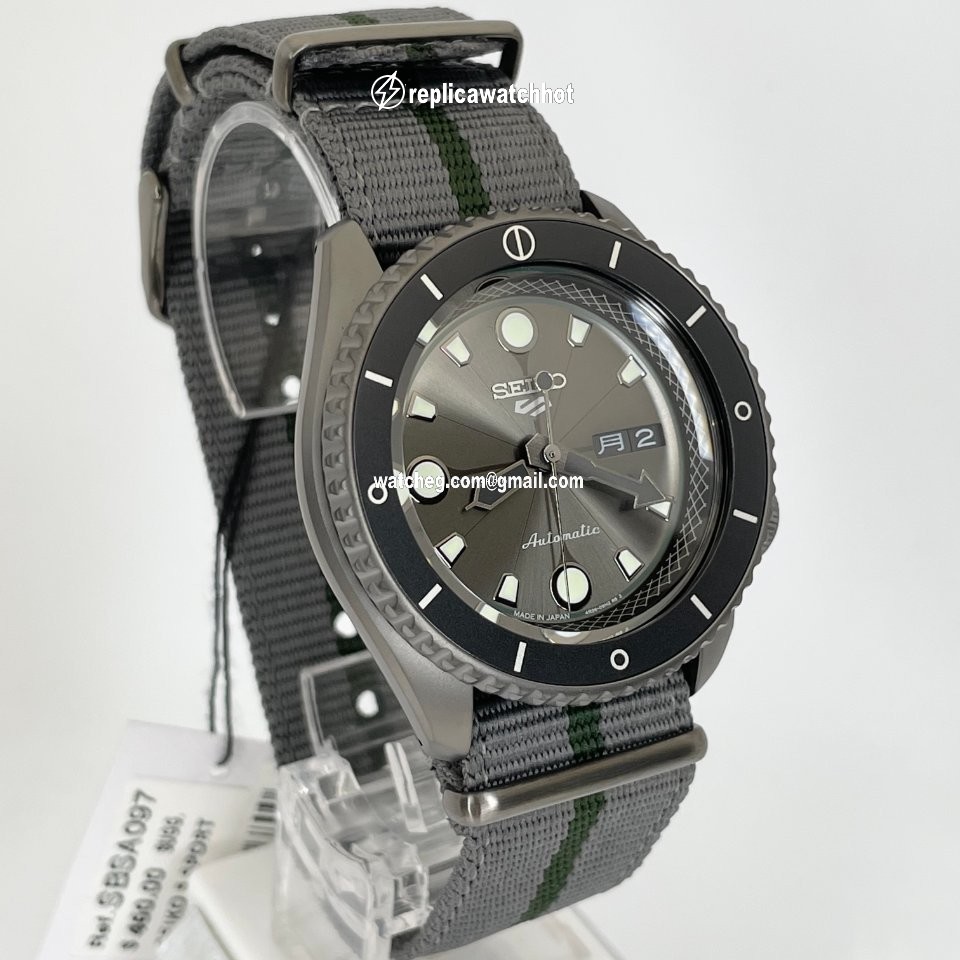 Seiko 5 Sports Mens watch Unisex Automatic Steel SBSA097 4
