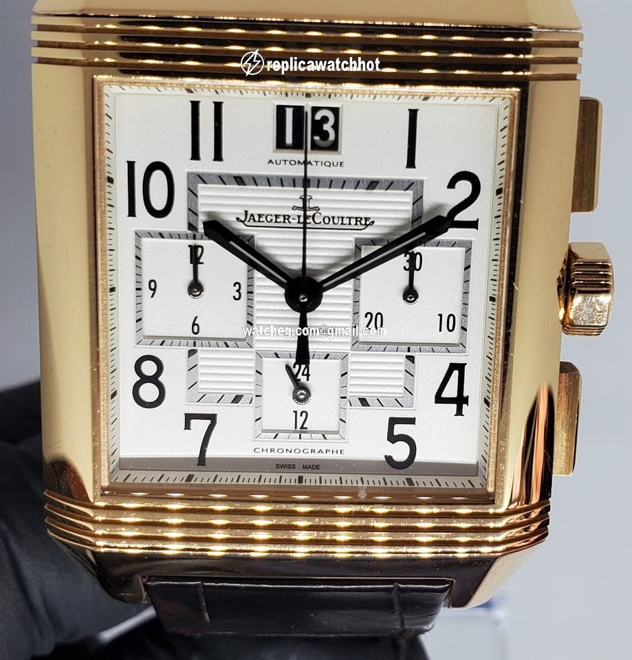 Jaeger-LeCoultre Reverso Squadra Chronograph GMT Mens watch Unisex Automatic Yellow gold 230.2.45 4