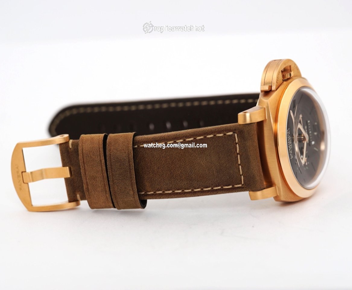 Panerai Luminor 1950 8 Days GMT Mens watch Unisex Manual winding Rose gold PAM 00289 4