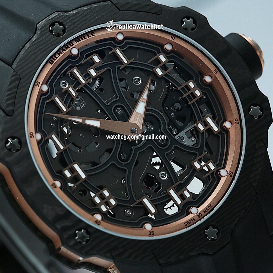 Richard Mille Mens watch Unisex Automatic Rose gold 33-02 4
