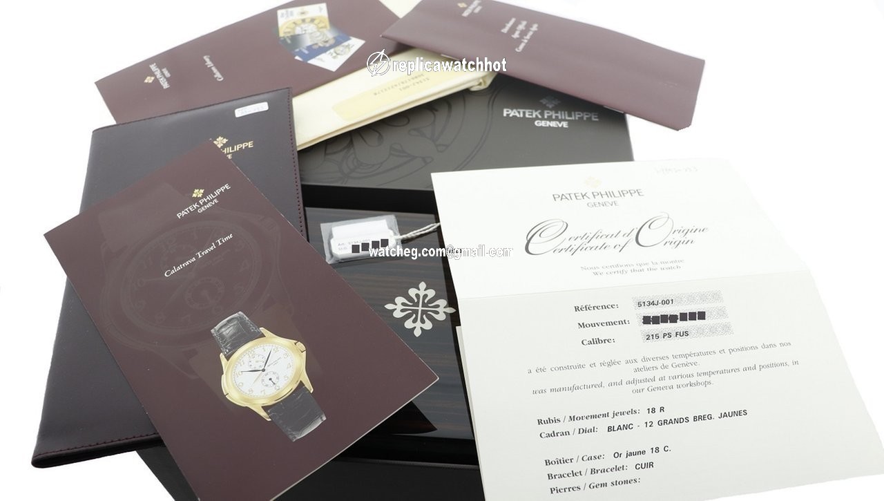 Patek Philippe Travel Time Mens watch Unisex Manual winding Yellow gold 5134J-001 4