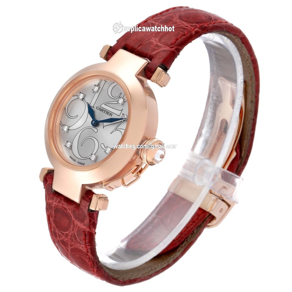 Cartier Pasha Womens watch Quartz Rose gold WJ123021 4