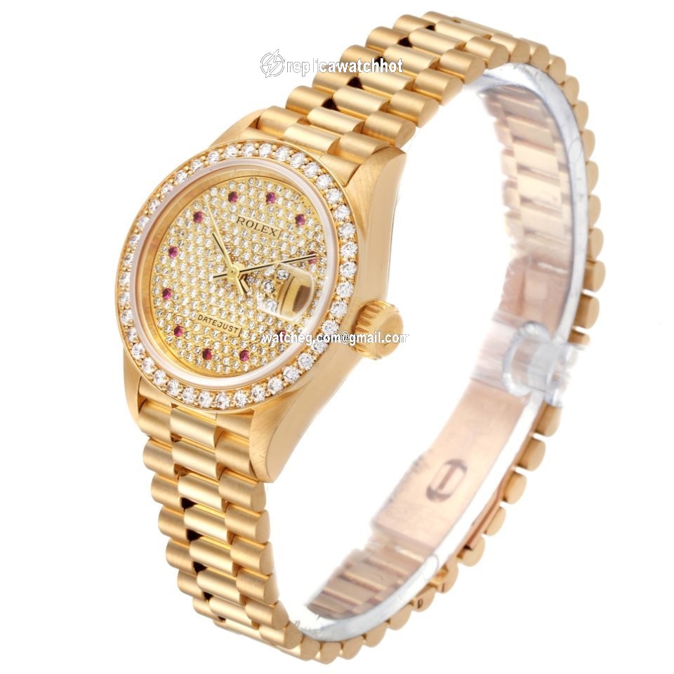 Rolex Lady-Datejust Womens watch Yellow gold Automatic 69138 4