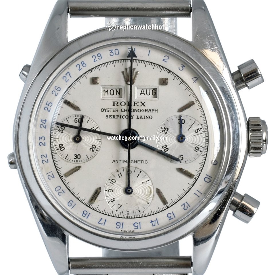 Rolex Chronograph Mens watch Unisex Steel Manual winding 6036 4