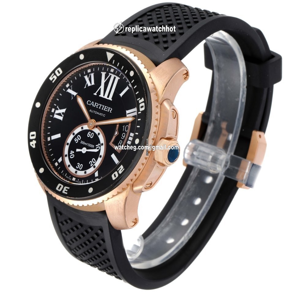 Cartier Calibre de Cartier Diver Mens watch Unisex Automatic Rose gold W7100052 4