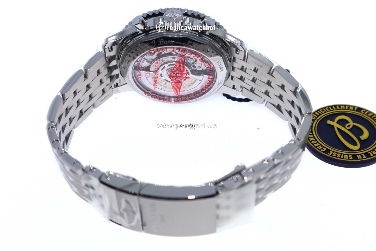 Breitling Navitimer 1 B01 Chronograph 43 Mens watch Unisex Automatic Steel AB0121211G1A1 4