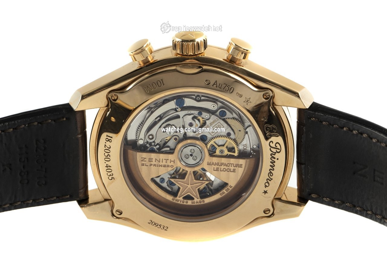 Zenith El Primero Tourbillon Mens watch Unisex Automatic Yellow gold 18.2050.4035 01.C713 4