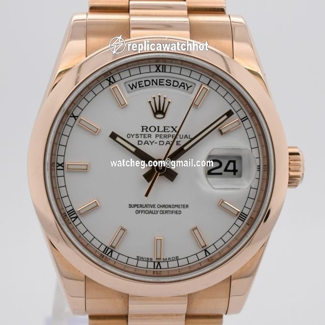 Rolex Day-Date 36 Mens watch Unisex Rose gold Automatic 118205 F 4