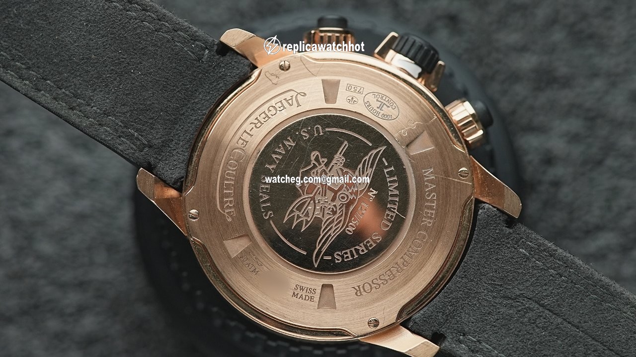Jaeger-LeCoultre Master Compressor Diving Chronograph GMT Navy SEALs Mens watch Unisex Automatic Rose gold Q1782470 4