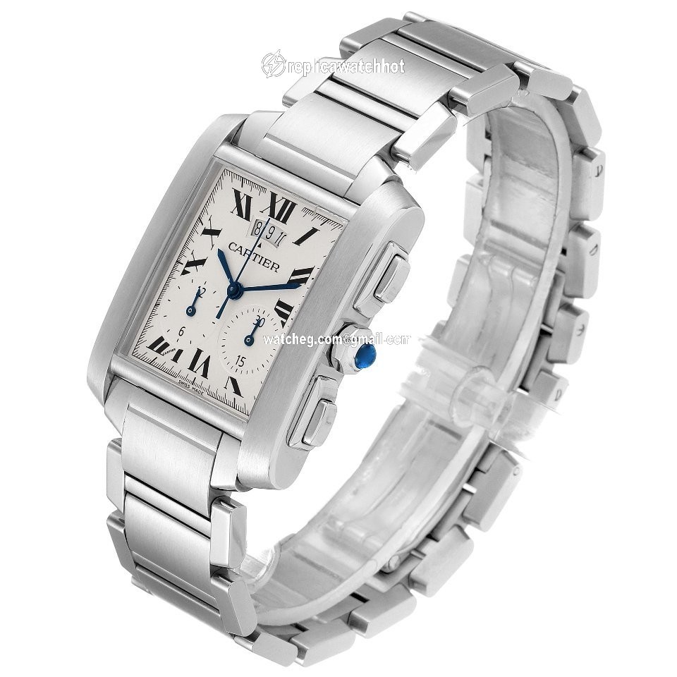 Cartier Tank Francaise Mens watch Unisex Quartz W51024Q3 4