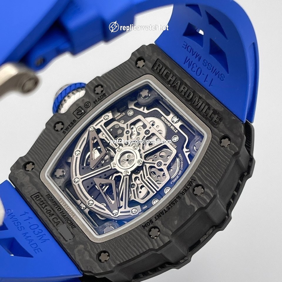 Richard Mille RM 011 Mens watch Unisex Automatic Carbon Richard Mille RM11-04 Mancini Carbon TPT 4