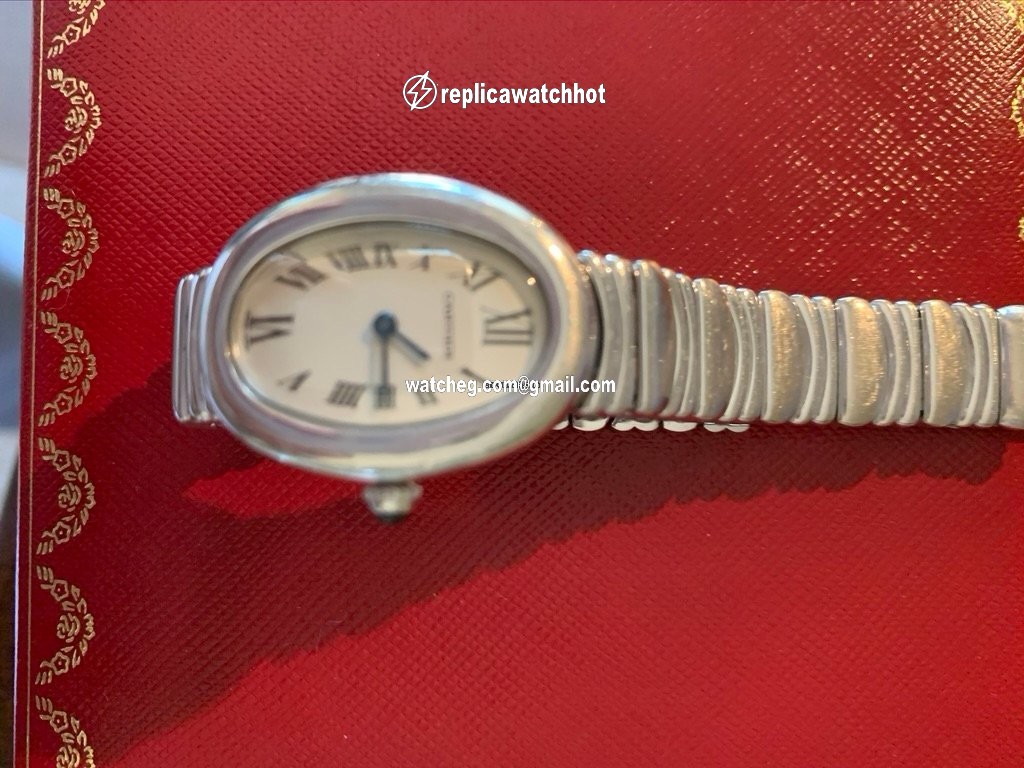 Cartier Baignoire Womens watch Quartz White gold WB520025 4
