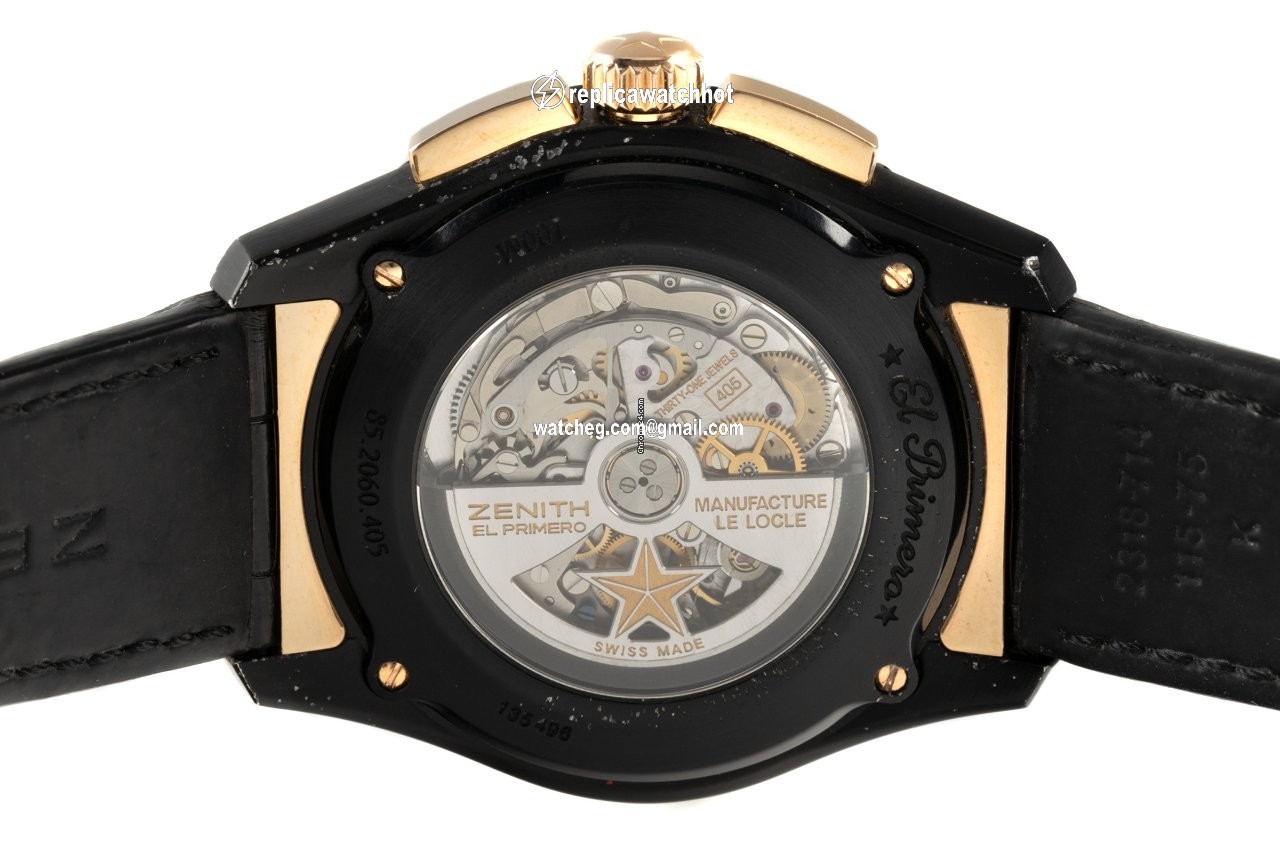 Zenith El Primero Stratos Flyback Mens watch Unisex Automatic Gold Steel 85.2060.405 23.C714 4