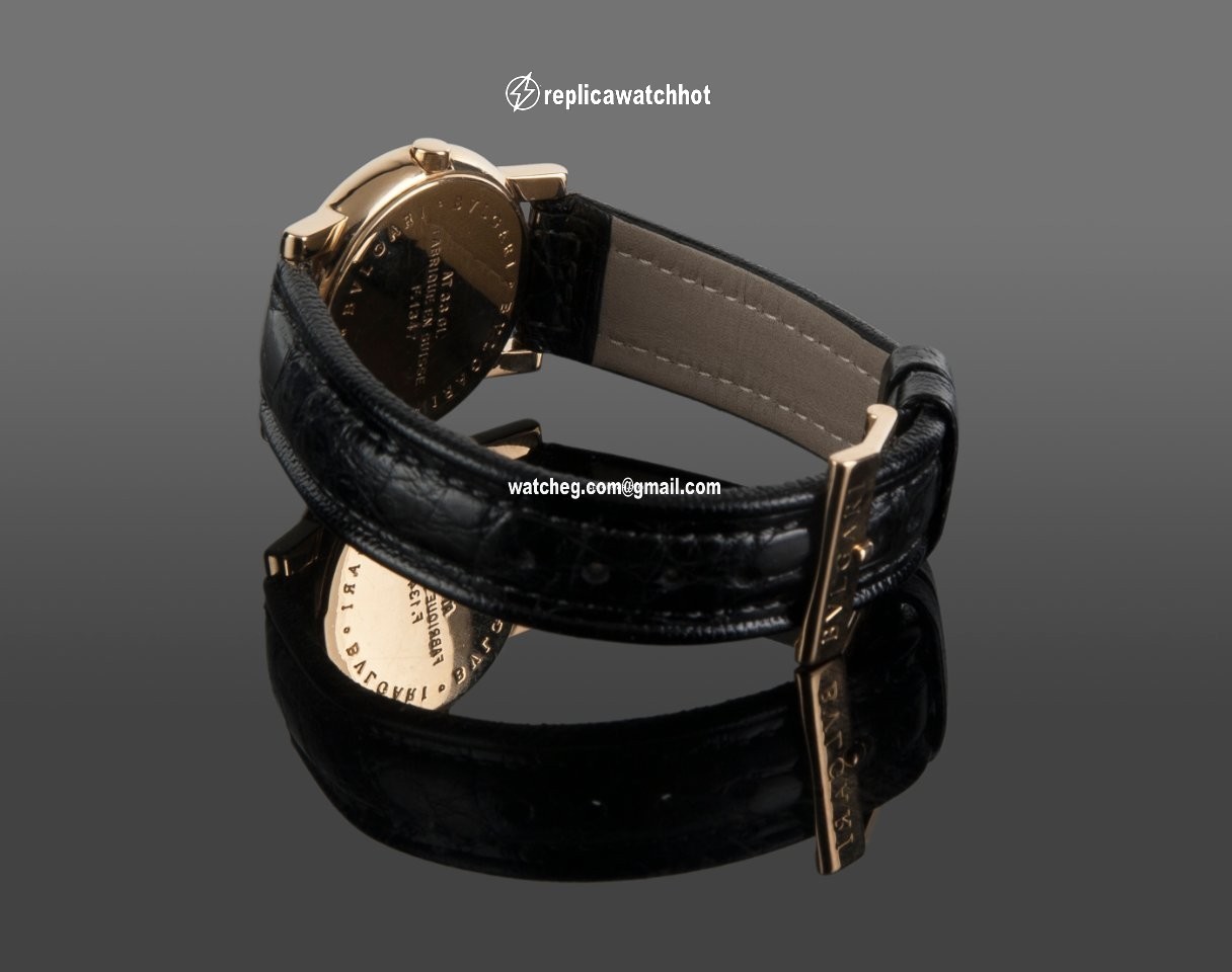 Bulgari Mens watch Unisex Quartz Yellow gold AT33GL 4
