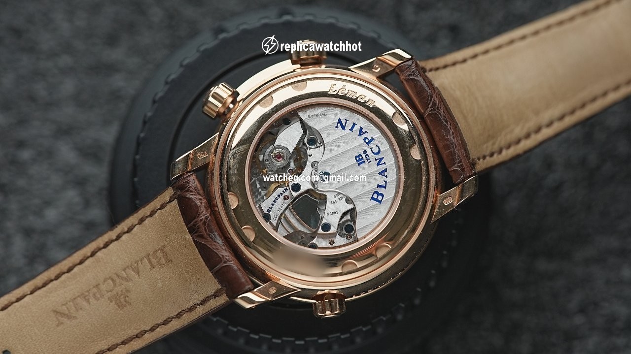 Blancpain Leman Reveil GMT Mens watch Unisex Automatic Rose gold 2041-3642M-53B 4
