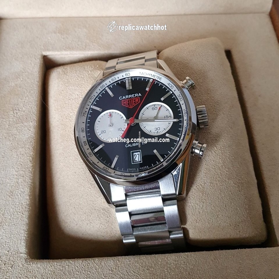 TAG Heuer Carrera Calibre 17 Mens watch Unisex Automatic Steel CV211D.BA0739 4