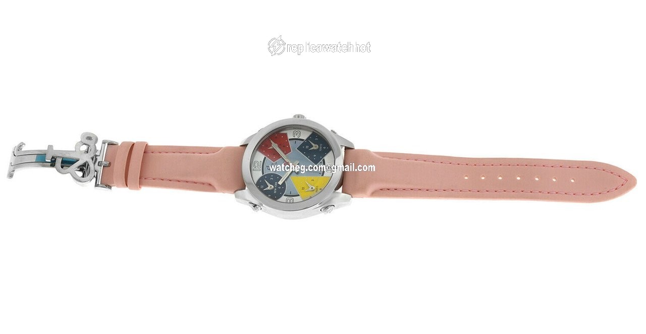 Jacob & Co. Five Time Zone Quartz Steel JCM-7 4