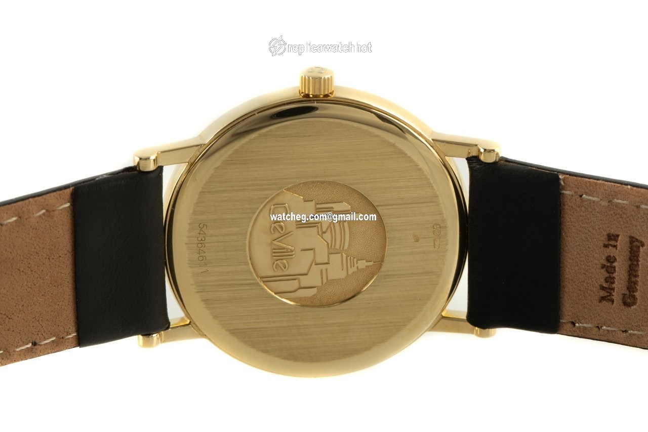 Omega De Ville Mens watch Unisex Quartz Yellow gold 196.2432 4