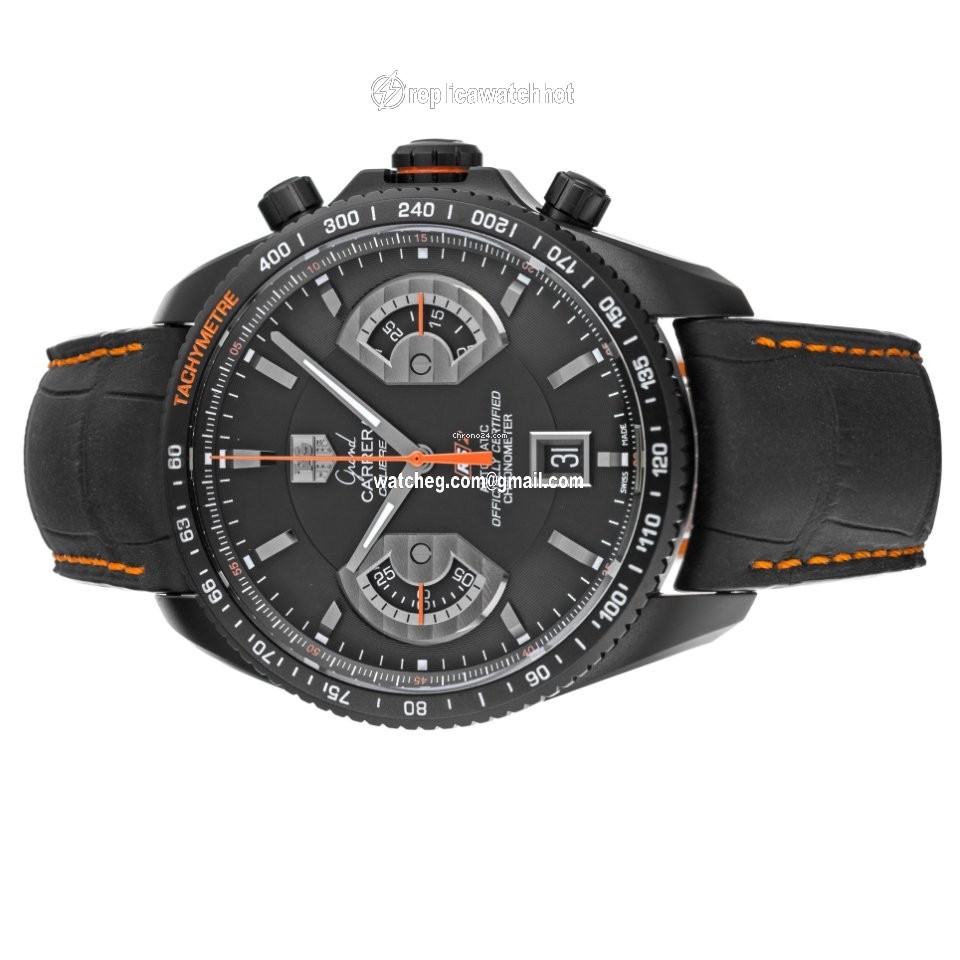 TAG Heuer Grand Carrera Mens watch Unisex Automatic Titanium CAV518K.FC6268 4