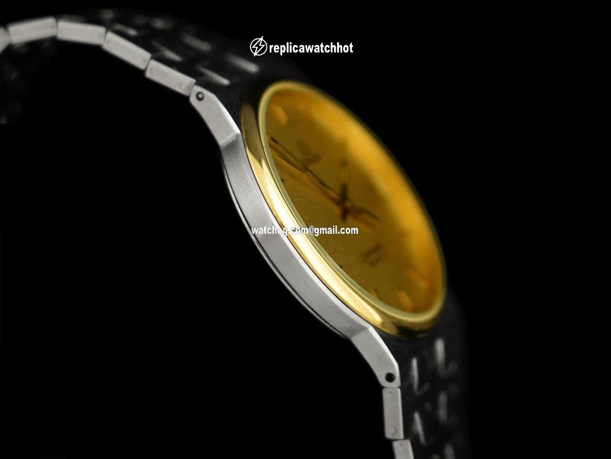 Omega Seamaster Mens watch Unisex Quartz Gold Steel 7595 4