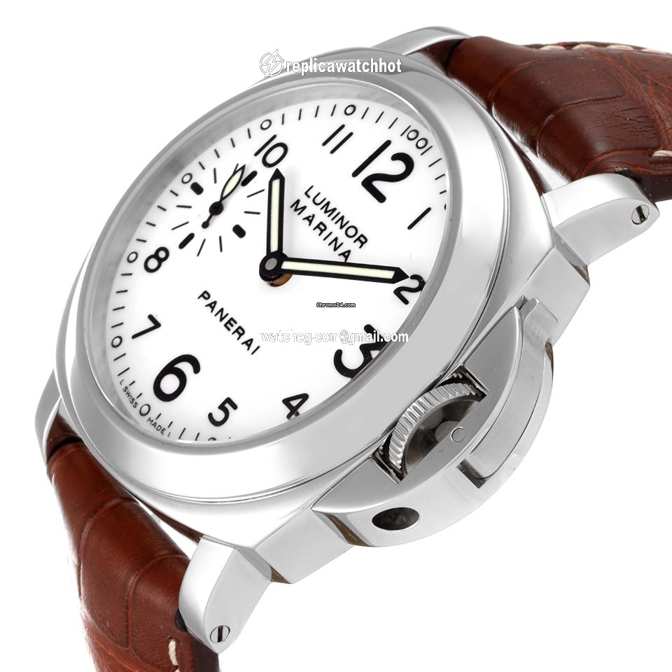 Panerai Luminor Marina Mens watch Unisex Manual winding Steel PAM00113 4