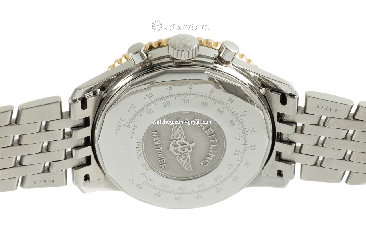 Breitling Navitimer Cosmonaute Mens watch Unisex Manual winding Gold Steel D12022 4
