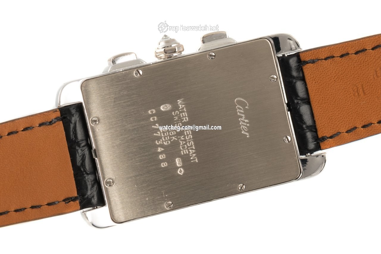 Cartier Tank Americaine Mens watch Unisex Quartz White gold 2339 4