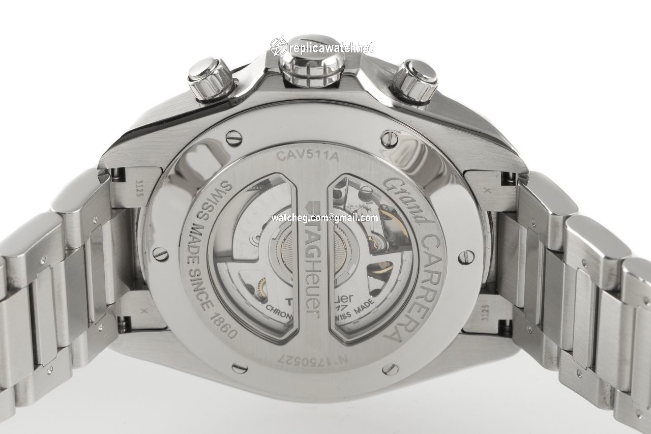 TAG Heuer Grand Carrera Mens watch Unisex Automatic Steel CAV511A 4