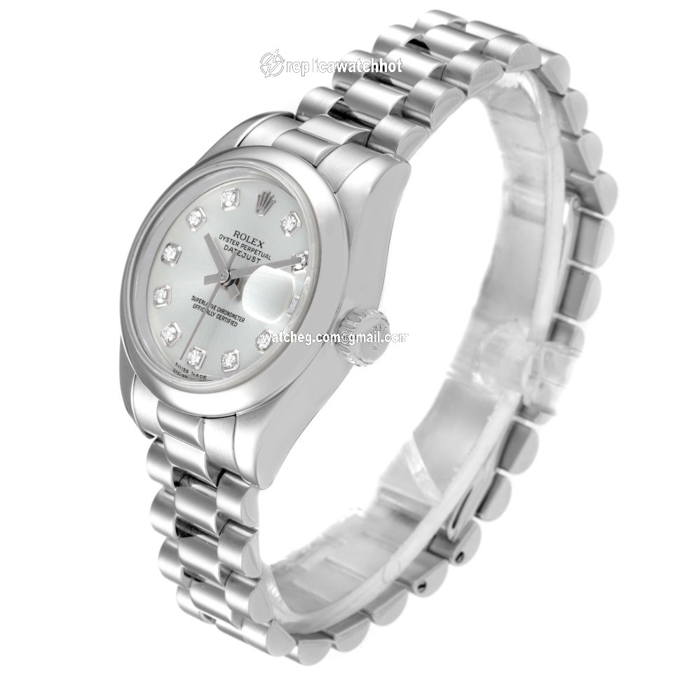 Rolex Lady-Datejust Womens watch Platinum Automatic 179166 4