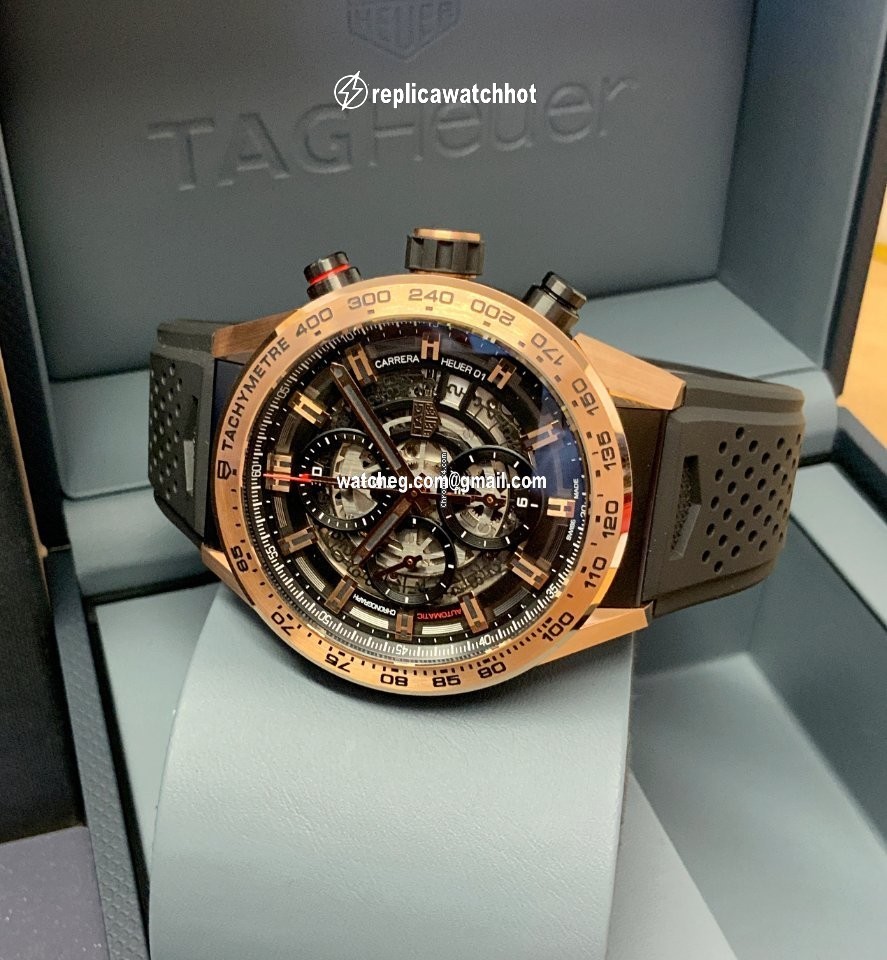 TAG Heuer Carrera Mens watch Unisex Automatic Rose gold CAR205B.FT6087 4