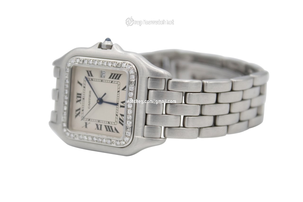Cartier Panthere Mens watch Unisex Quartz Steel 1300 4